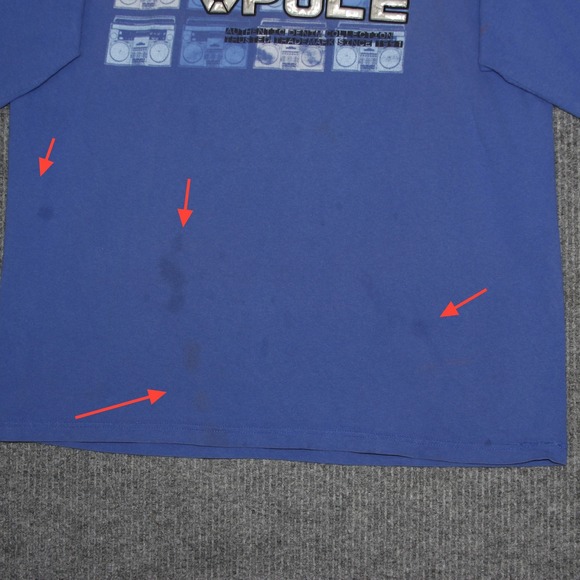 Southpole Mens T Shirt Graphic Print Blue Size L Authentic Collection Retro Y2K - Picture 2 of 7